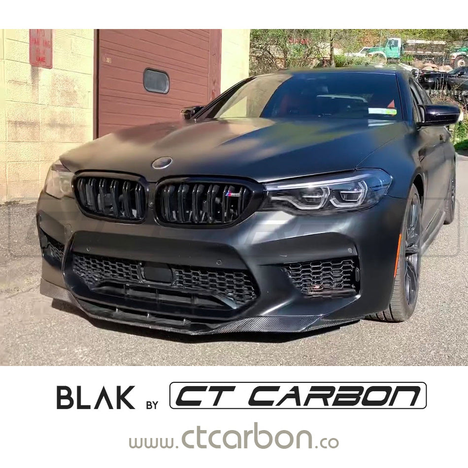 BMW M5 F90 / 5 SERIES G30 DOUBLE SLAT BLACK GRILLS - BLAK BY CT CARBON - CT Carbon