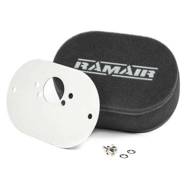 Ramair RS2-248-404 - Carb Air Filter With Baseplate SU HS6 (Mini Offset) 100mm Internal Height