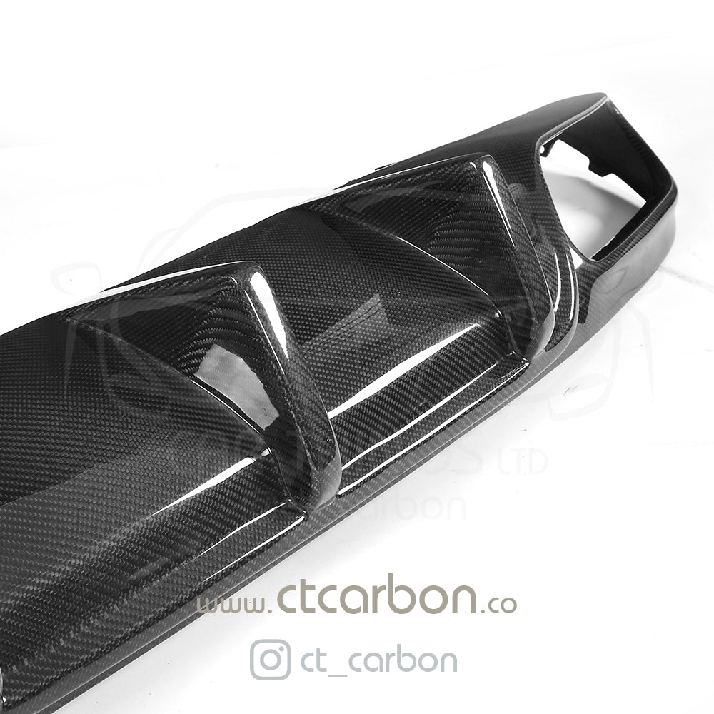 MERCEDES W205 C63 & C63 COUPE 2DR CARBION DIFFUSER - OEM+ CT STYLE - CT Carbon