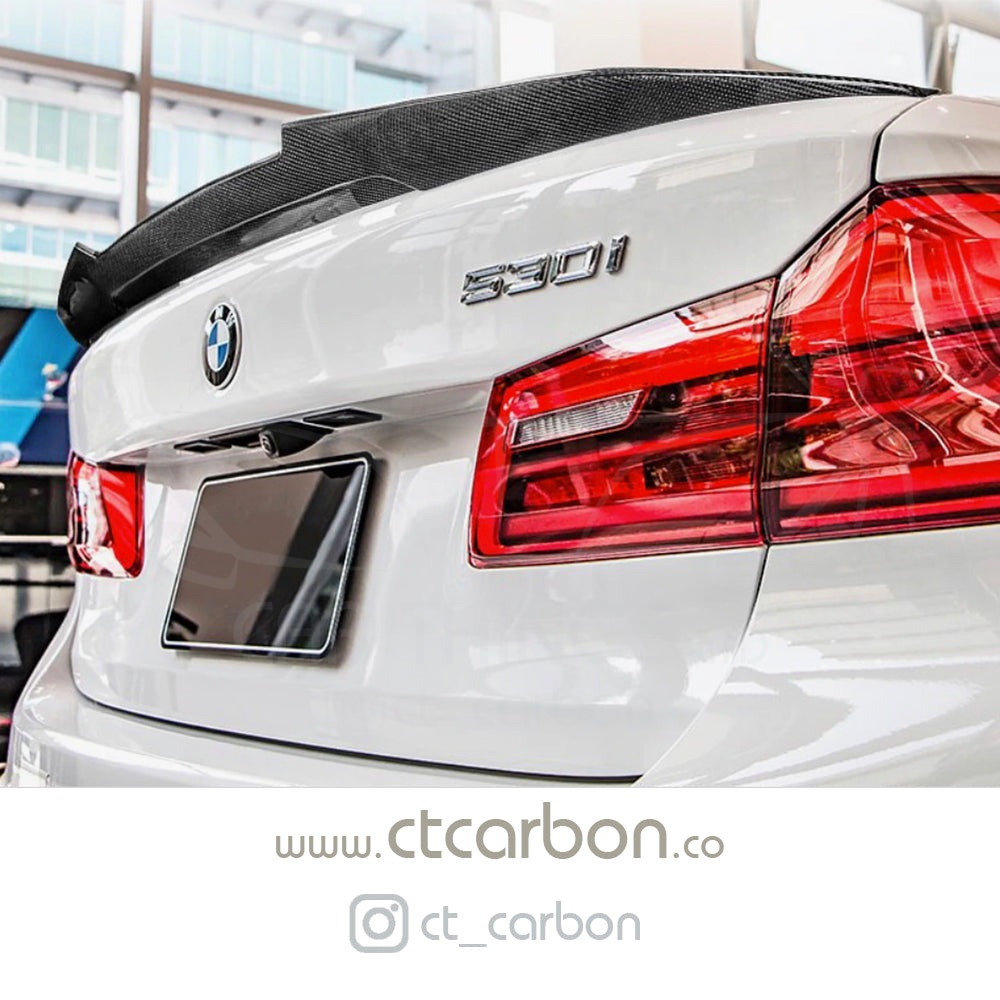 BMW M5 F90 & G30 5 SERIES CARBON FIBRE SPOILER - DUCKTAIL PS STYLE - CT Carbon