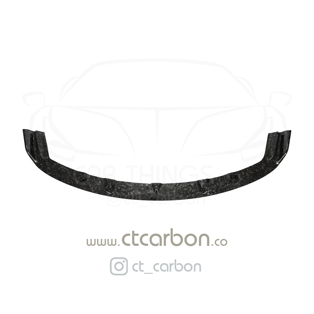 BMW M2C F87 FORGED CARBON FIBRE SPLITTER - 3D STYLE - CT Carbon