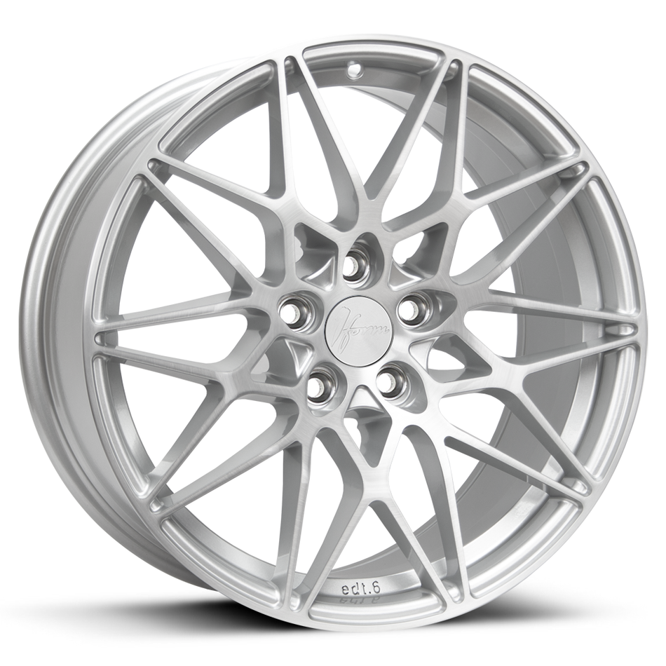 1Form Edition 6 19x8.5 ET20-45 5H BLANK Brushed Pure Silver