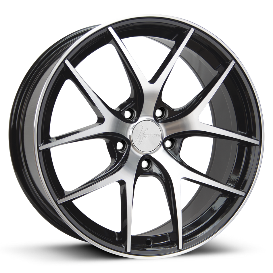 1Form Edition 9 19x9.5 ET25-45 5H BLANK Gloss Black with Polished Face