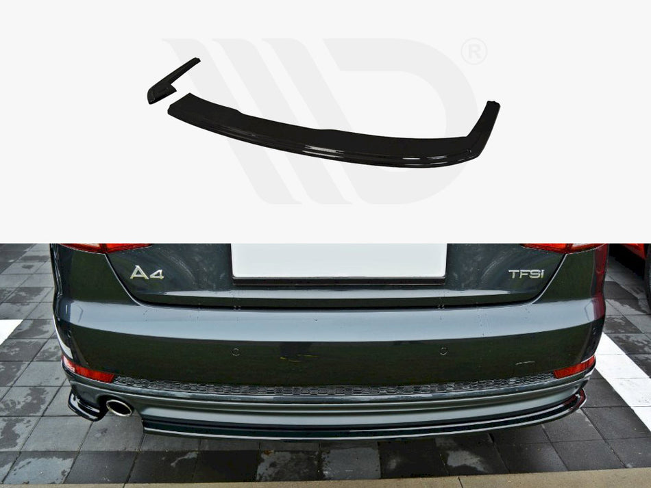Central Rear Splitter (with vertical bars) Audi A4 Competition B9