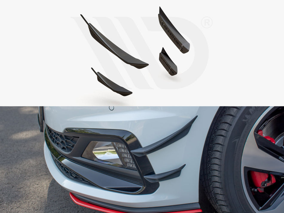 Front Bumper Wings (Canards) VW Polo MK6 GTI (2017-2021)