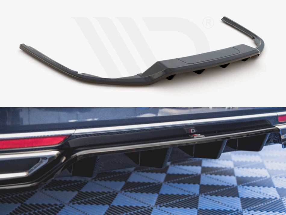 Central Rear Splitter (W/ Vertical Bars) VW Passat B8 (2014-2019)