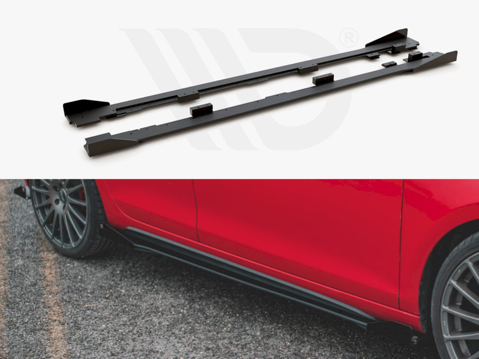 Racing Durability Side Skirts Diffusers (+flaps) VW Golf GTI MK6 (2008-2012)