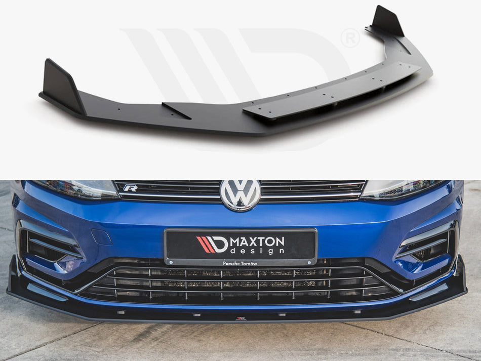 MAXTON RACING FRONT SPLITTER V.2 VW GOLF 7 R / R-LINE FACELIFT