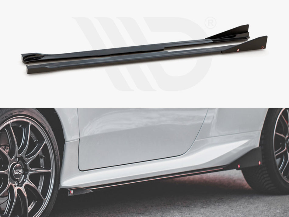 SIDE SKIRTS DIFFUSERS V.2 + FLAPS TOYOTA GR YARIS MK4