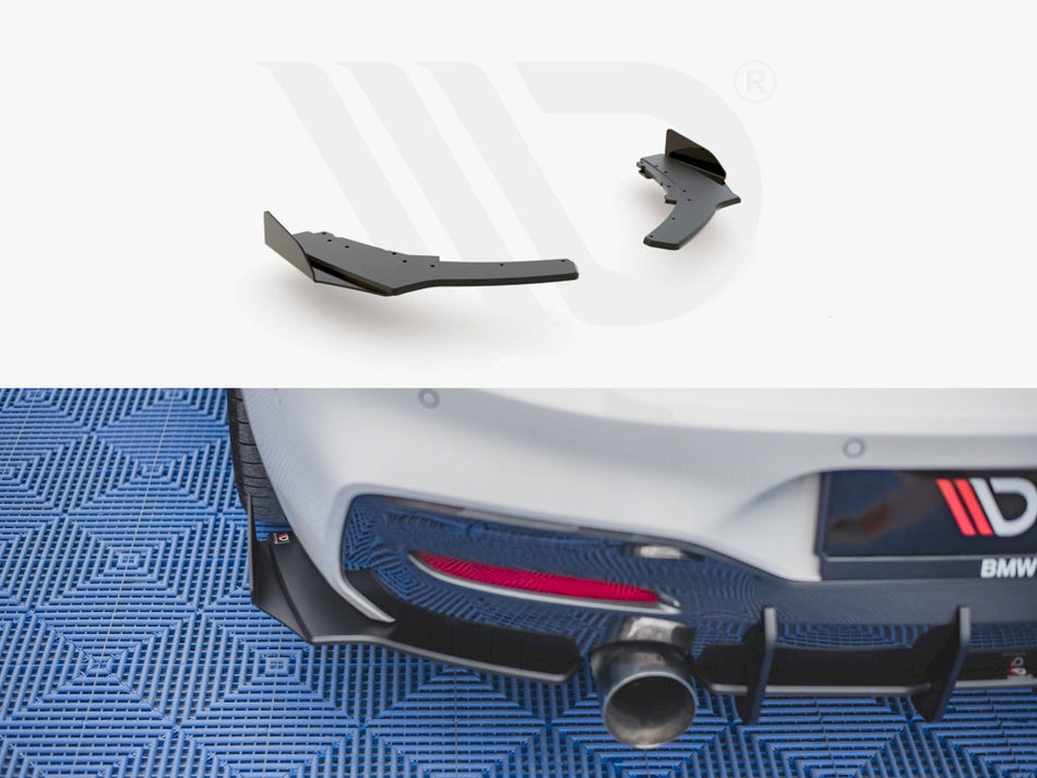 Racing Durability Rear Side Splitters V2 (+flaps) Bmw 1 F20 M140I (2017-2019)