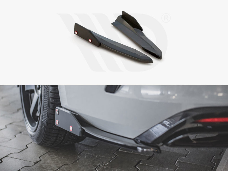 Rear Side Splitters (+flaps) V2 Skoda Octavia RS MK4 (2020-)