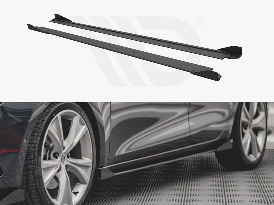 Street PRO Side Skirts Diffusers (+flaps) Seat Leon FR MK4 (2020-)