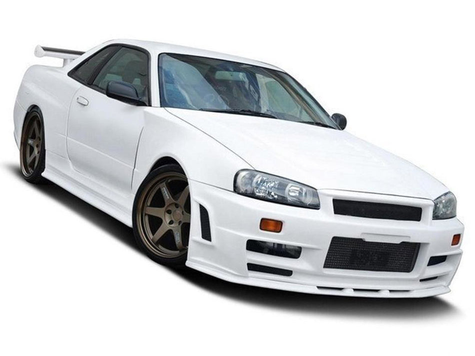 Front WIDE Arches Z-type Look Nissan Skyline R34 GTR (For Z-type Bumper) (1998-2002)