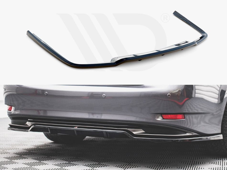 Central Rear Splitter (Vertical Bars) Lexus GS F Sport Hybrid MK4 (L10) (2012-2015)