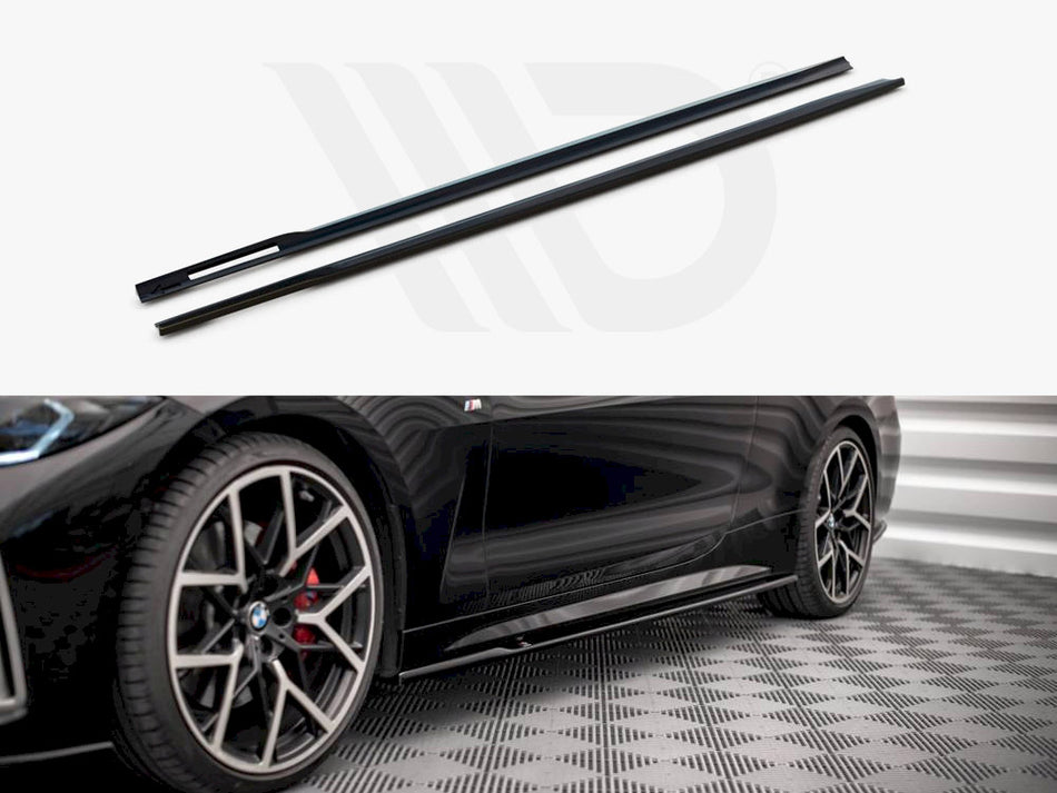 Side Skirts Diffusers V.1 Bmw 4 M-pack G22 (2020-)