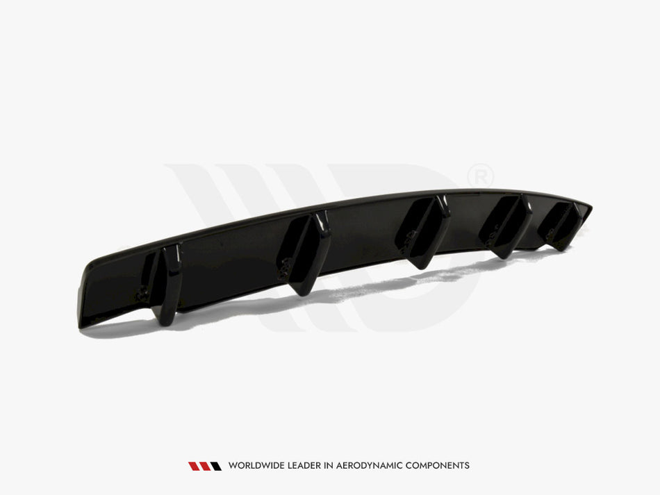 Central Rear Splitter Bmw 5 F11 M-pack (Fits TWO Single Exhaust Ends)