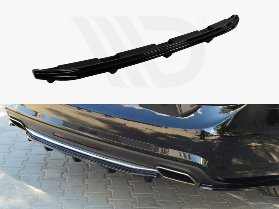 Central Rear Splitter Mercedes CLS C218 Amg-line (With A Vertical BAR) (2011-2014)