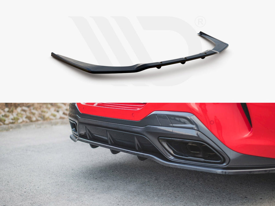 Central Rear Splitter (With Vertical Bars) Bmw 8 Coupe M-pack G15 (2018-)