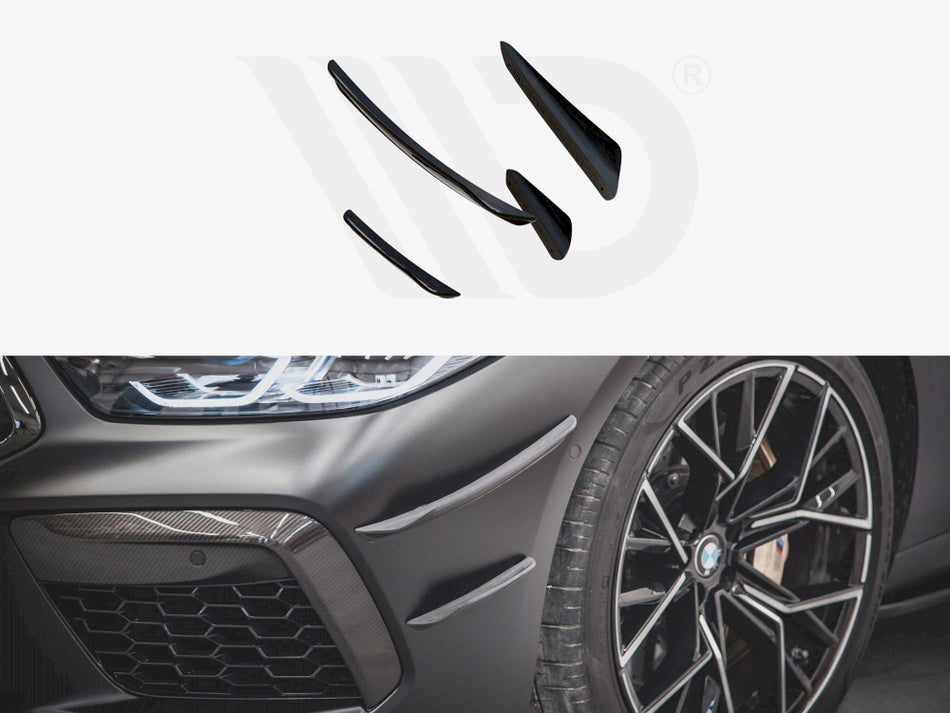 Front Bumper Wings (Canards) Bmw M8 GRAN Coupe F93 (2019-)