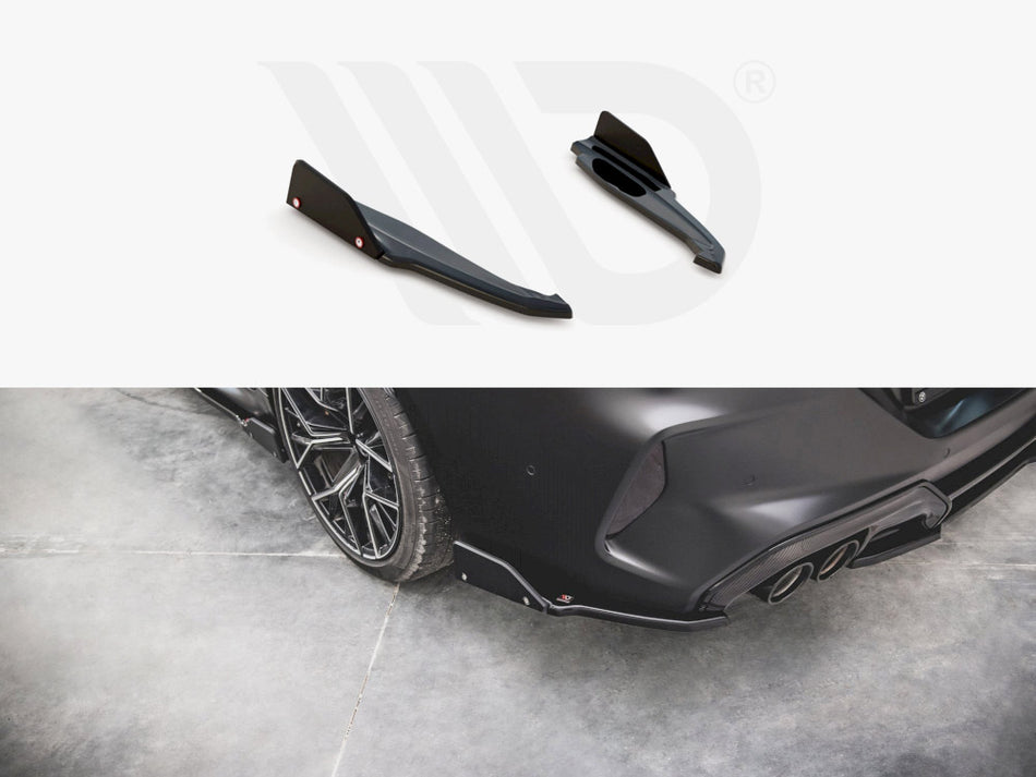 Rear Side Splitters (+flaps) V1 Bmw M8 GRAN Coupe F93 (2019-)