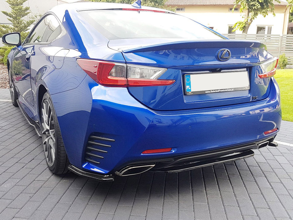 Central Rear Splitter (Without Vertical Bars) Lexus RC (2014-UP)
