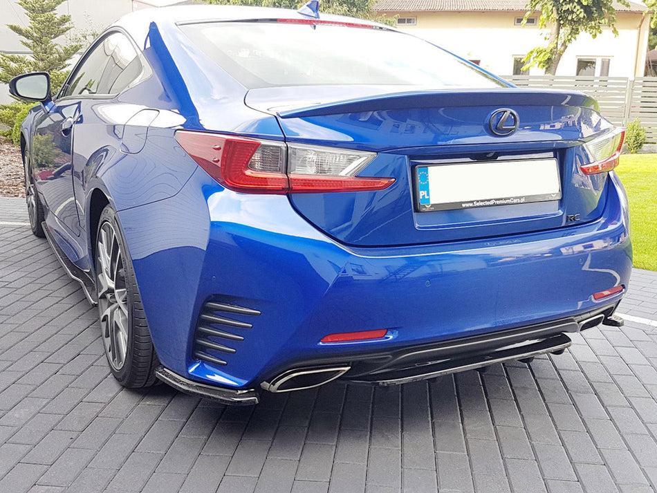 Central Rear Splitter (With Vertical Bars) Lexus RC (2014-UP)