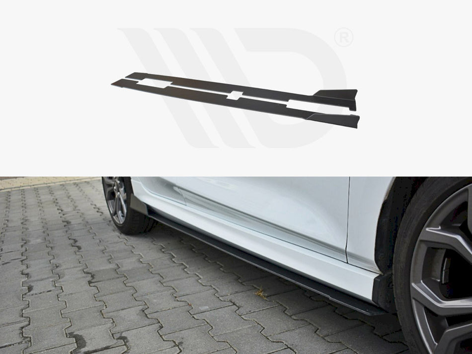 Racing Side Skirts Diffusers V.1 Ford Fiesta MK8 ST / St-line