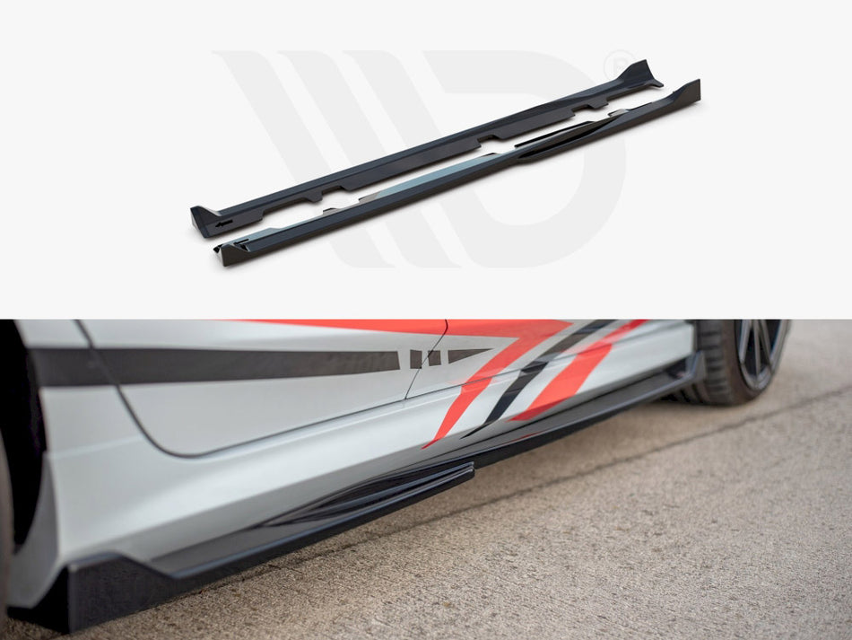 Side Skirts Diffusers V.4 Ford Fiesta MK8 ST / St-line