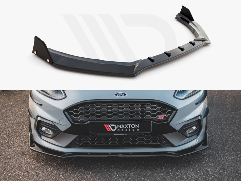 FRONT SPLITTER V.4 + FLAPS FORD FIESTA ST / ST-LINE MK8