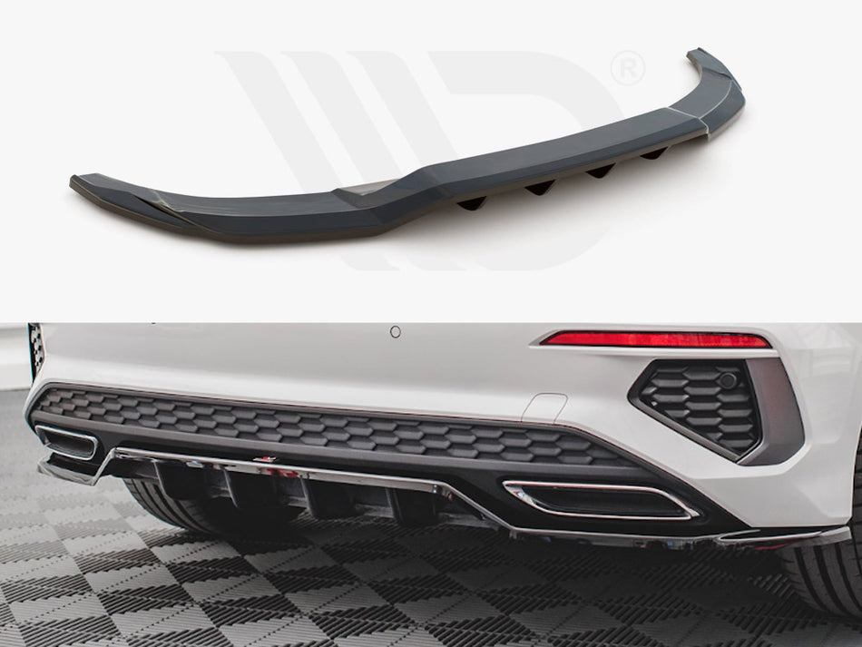 Central Rear Splitter (Vertical Bars) Audi A3 S-line Sportback 8Y (2020-)