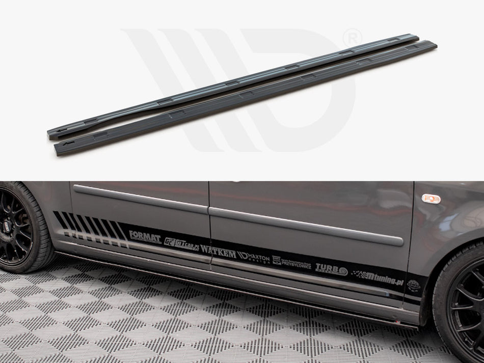 Side Skirts Diffusers VW Caddy Long MK3 Facelift (2010-2015)