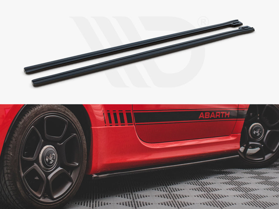 Side Skirts Diffusers Fiat 500 Abarth MK1 Facelift (2016-UP)