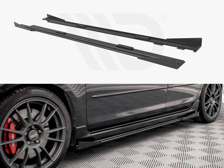Street PRO Side Skirts Diffusers (+flaps) Mazda 3 MPS MK1 (2006-2008)