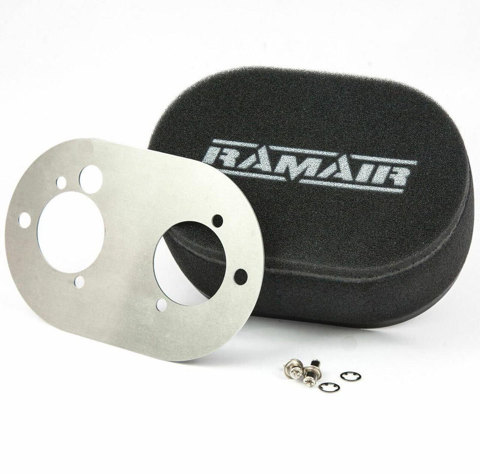 Ramair RS2-237-403 - Carb Air Filter With Baseplate Dellorto 45/48 DHLA 65mm Internal Height