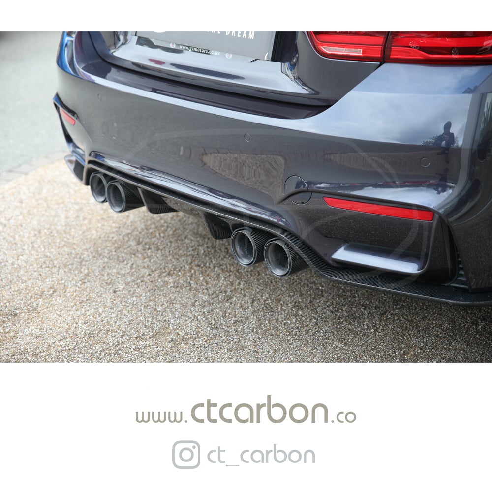 BMW M3/M4 (F80 F82 F83) CARBON FIBRE DIFFUSER - 3D STYLE - CT Carbon