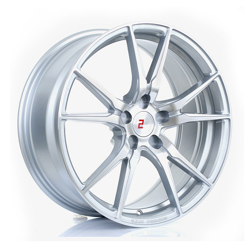 2FORGE ZF2 19x8.5 ET15-45 5x100 SILVER POLISHED FACE