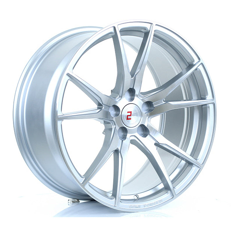 2FORGE ZF2 19x9.5 ET15-48 5x100 SILVER POLISHED FACE
