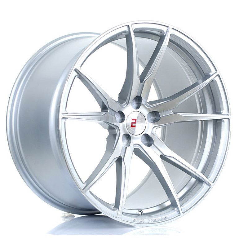 2FORGE ZF2 20x12 ET27-58 5x100 SILVER POLISHED FACE