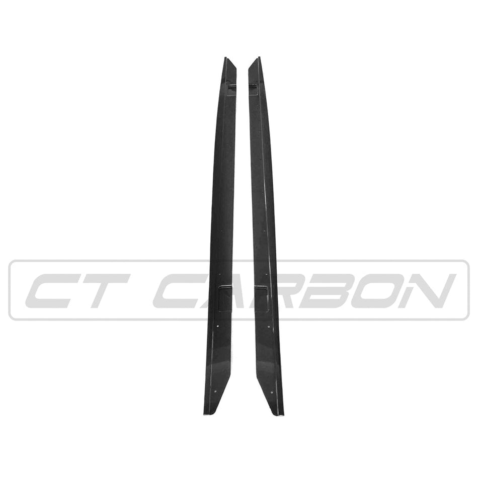 BMW 2 SERIES F22/F23 GLOSS BLACK SIDE SKIRTS - MP STYLE - BLAK BY CT CARBON