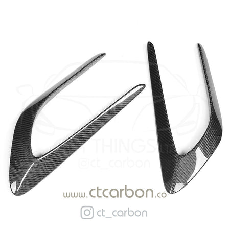 MERCEDES C63/C63S W205 COUPE & SALOON CARBON FIBRE WING TRIMS - CT Carbon