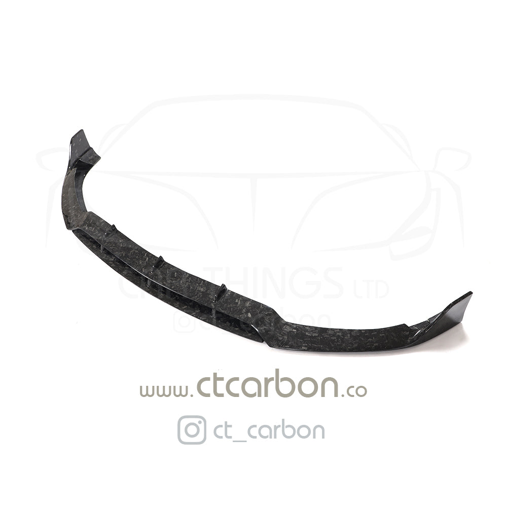 MERCEDES C63 W205 COUPE FORGED CARBON FIBRE SPLITTER - B-STYLE - CT Carbon