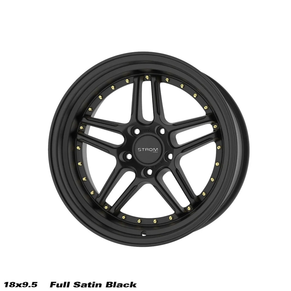 STROM DS-05 18x9.5 ET15 5x114.3 Full Satin Black