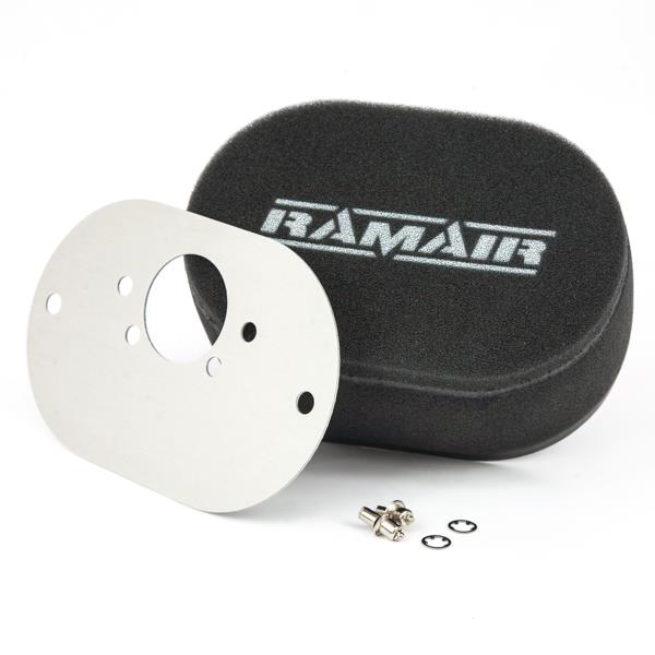 Ramair RS2-247-402 - Carb Air Filter With Baseplate SU HIF6 (Mini Offset) 40mm Internal Height