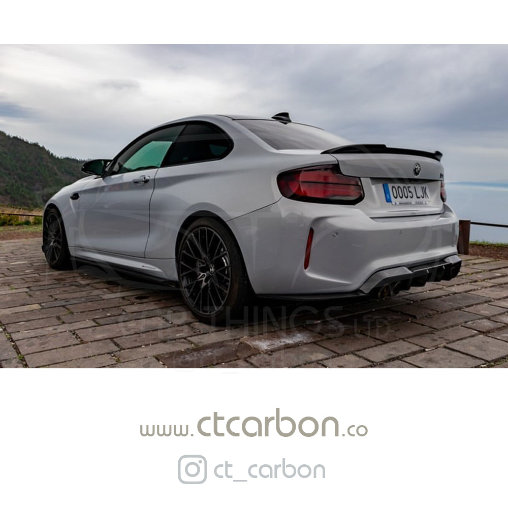 BMW M2 / M2C F87 & F22 2 SERIES CARBON FIBRE SPOILER - CS STYLE - CT Carbon