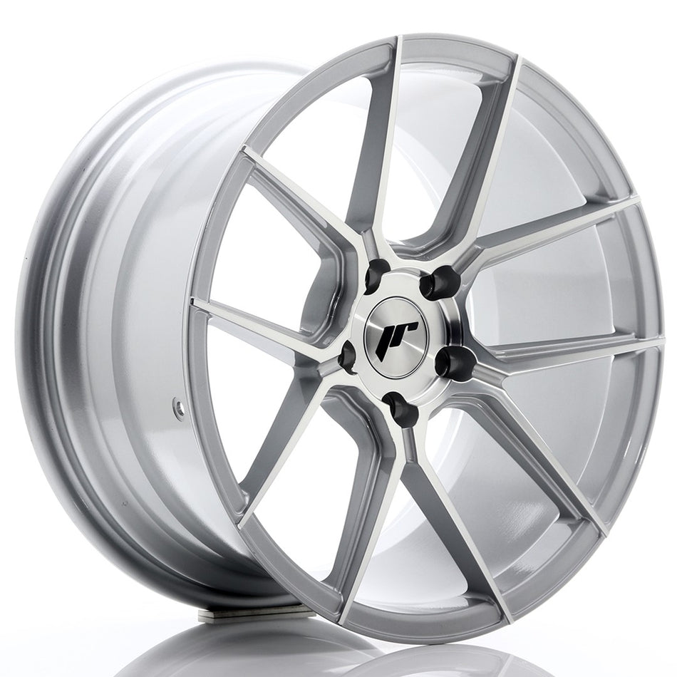 JR Wheels JR30 18x9.5 ET35 5x120 Silver Machined Face