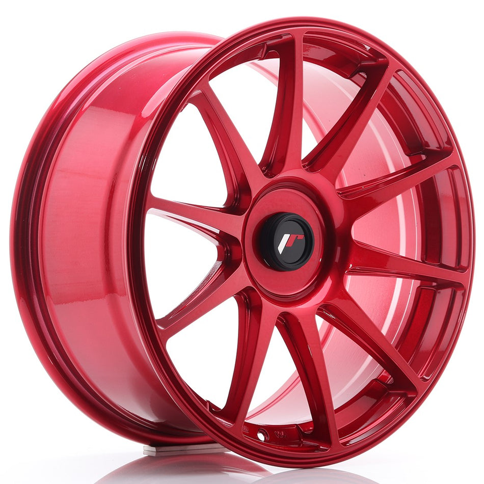 JR Wheels JR11 18x8.5 ET35-40 Blank Platinum Red