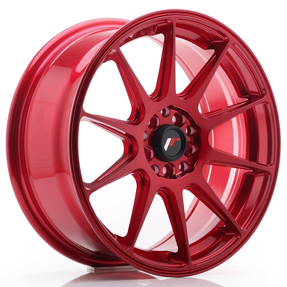 JR Wheels JR11 17x7.25 ET35 5x100/114.3 Platinum Red