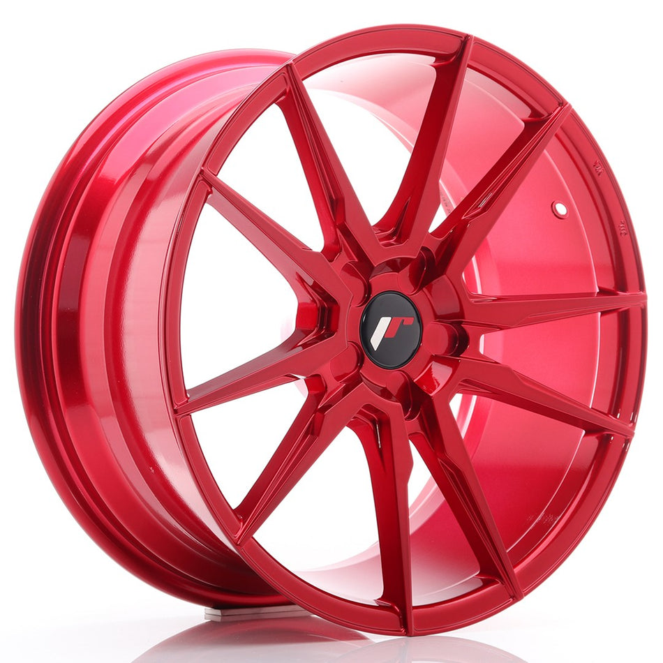 JR Wheels JR21 19x8.5 ET35-43 5H BLANK Platinum Red