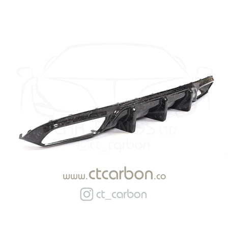 MERCEDES C63/C63S W205 COUPE FORGED CARBON FIBRE DIFFUSER - BIG FIN - CT Carbon