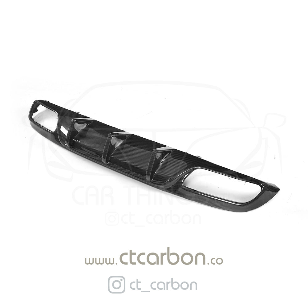 MERCEDES W205 C63 & C63 COUPE 2DR CARBION DIFFUSER - OEM+ CT STYLE - CT Carbon